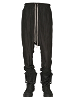 RICK OWENS - SEERSUCKER SILK COTTON TROUSERS