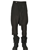 RICK OWENS - SEERSUCKER SILK COTTON TROUSERS
