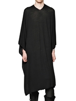 RICK OWENS - LIGHT MERINO KNIT PONCHO SWEATER