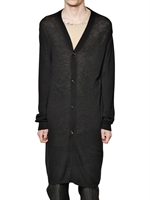 RICK OWENS - LIGHT MERINO KNIT CARDIGAN SWEATER