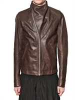 RICK OWENS - MULTIZIP BOXER LEATHER JACKET