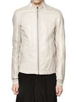 RICK OWENS - BOXER CALFSKIN LEATHER JACKET