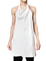 RICK OWENS - MAGLIA IN POPELINE STRETCH MODELLO TONACA