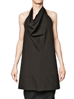 RICK OWENS - MAGLIA IN POPELINE STRETCH MODELLO TONACA