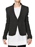 RICK OWENS - SILK GEORGETTE ON SILK TWILL SHORT JACKE