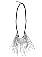 ANN DEMEULEMEESTER - SEIDEN GEORGETTE FRANSEN KETTE