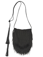 ANN DEMEULEMEESTER - SEIDEN GEORGETTE FRANSEN UMHÄNGETASCHE