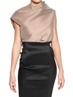 LANVIN - TOP IN ORGANZA STRETCH