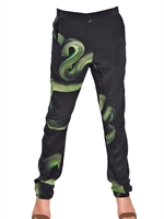 LANVIN - PANTALONI IN CREPE DI SETA STAMPATI