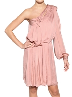 LANVIN - ABITO IN SOFFICE SETA SATIN LAVATA
