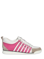 DSQUARED - LEATHER AND SUEDE STRIPES SNEAKERS