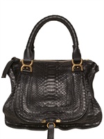 CHLOE' - MEDIUM PYTHON MARCIE TOP HANDLE