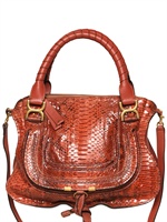 CHLOE' - MEDIUM PYTHON MARCIE TOP HANDLE
