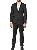TONELLO - STRETCH WOOL CANVAS TUXEDO SUIT
