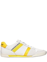 BIKKEMBERGS - GEFÄRBTE STREIFEN LEDER SNEAKERS