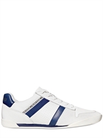 BIKKEMBERGS - GEFÄRBTE STREIFEN LEDER SNEAKERS