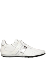 BIKKEMBERGS - METALLIC EINSÄTZE LEDER SNEAKERS