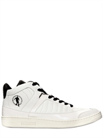 BIKKEMBERGS - GENÄHTE LEDER HOHE SNEAKERS