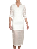 JIL SANDER - COTTON ORGANDY DRESS