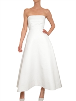 JIL SANDER - HAMMERED TECHNO VISCOSE DRESS