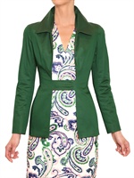 JIL SANDER - COMPACT COTTON SATIN STRETCH JACKET