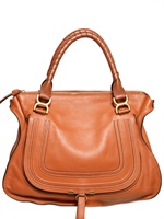 CHLOE' - LARGE LEATHER MARCIE TOP HANDLE