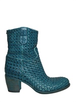 ROCCO PISTOLESI - 55MM WOVEN LEATHER LOW BOOTS