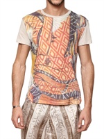 JOHN GALLIANO - SAMURAI DRUCK BAUMWOLL JERSEY T-SHIRT