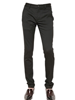 JOHN GALLIANO - STRETCH TWILL WOOL TROUSERS