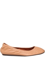 LANVIN - TEXTURED LEATHER BALLERINA FLATS