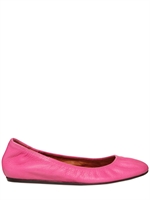 LANVIN - TEXTURED LEATHER BALLERINA FLATS