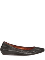 LANVIN - TEXTURED LEATHER BALLERINA FLATS