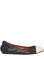 LANVIN - BICOLOR LEATHER BALLERINA FLATS