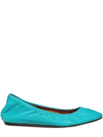 LANVIN - TEXTURED LEATHER BALLERINA FLATS
