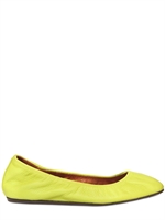LANVIN - TEXTURED LEATHER BALLERINA FLATS