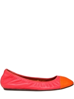 LANVIN - BICOLOR LEATHER BALLERINA FLATS