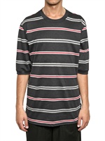 KRIS VAN ASSCHE - T-SHIRT IN COTONE PIQUE A RIGHE