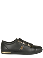 DOLCE & GABBANA - LEATHER LOGO PLAQUET SNEAKERS