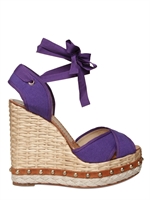 DOLCE & GABBANA - ZEPPE IN CANVAS CON LACCI 130MM