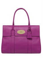 MULBERRY - BAYSWATER SPONGY PEBBLED LEATHER TOP HAN