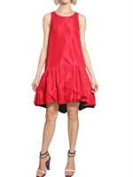 KENZO - RUFFLED TAFFETA REVERSIBLE DRESS