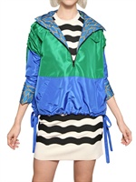 KENZO - HOODED REVERSABLE NYLON SPORT JACKET