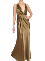 JOHN GALLIANO - ABITO IN SATIN E CREPE LUCIDO