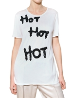 LANVIN - SEQUIN APPLIQUÉ VISCOSE JERSEY T-SHIRT