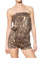 LANVIN - TUTA IN LYCRA STAMPA PAILLETTES