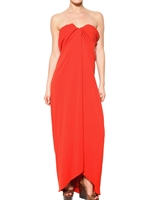 LANVIN - ABITO IN CREPE DI SETA LAVATA