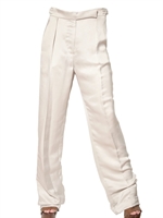 LANVIN - PANTALONI IN TWILL DI SETA LAVATA