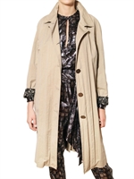 LANVIN - WASHED TECHNO COTTON GABARDINE TRENCH CO