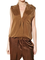 LANVIN - TOP IN CREPE DE CHINE STRETCH
