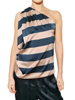 LANVIN - TOP DI RASO A RIGHE
